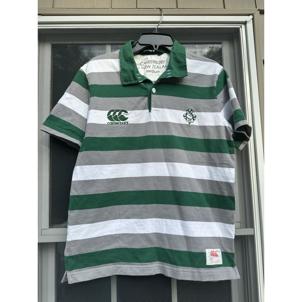 Canterbury Of New Zealand Rugby Polo Shirt Men's Medium